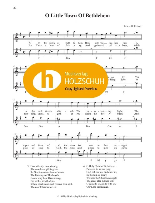 O Little Town Of Bethlehem